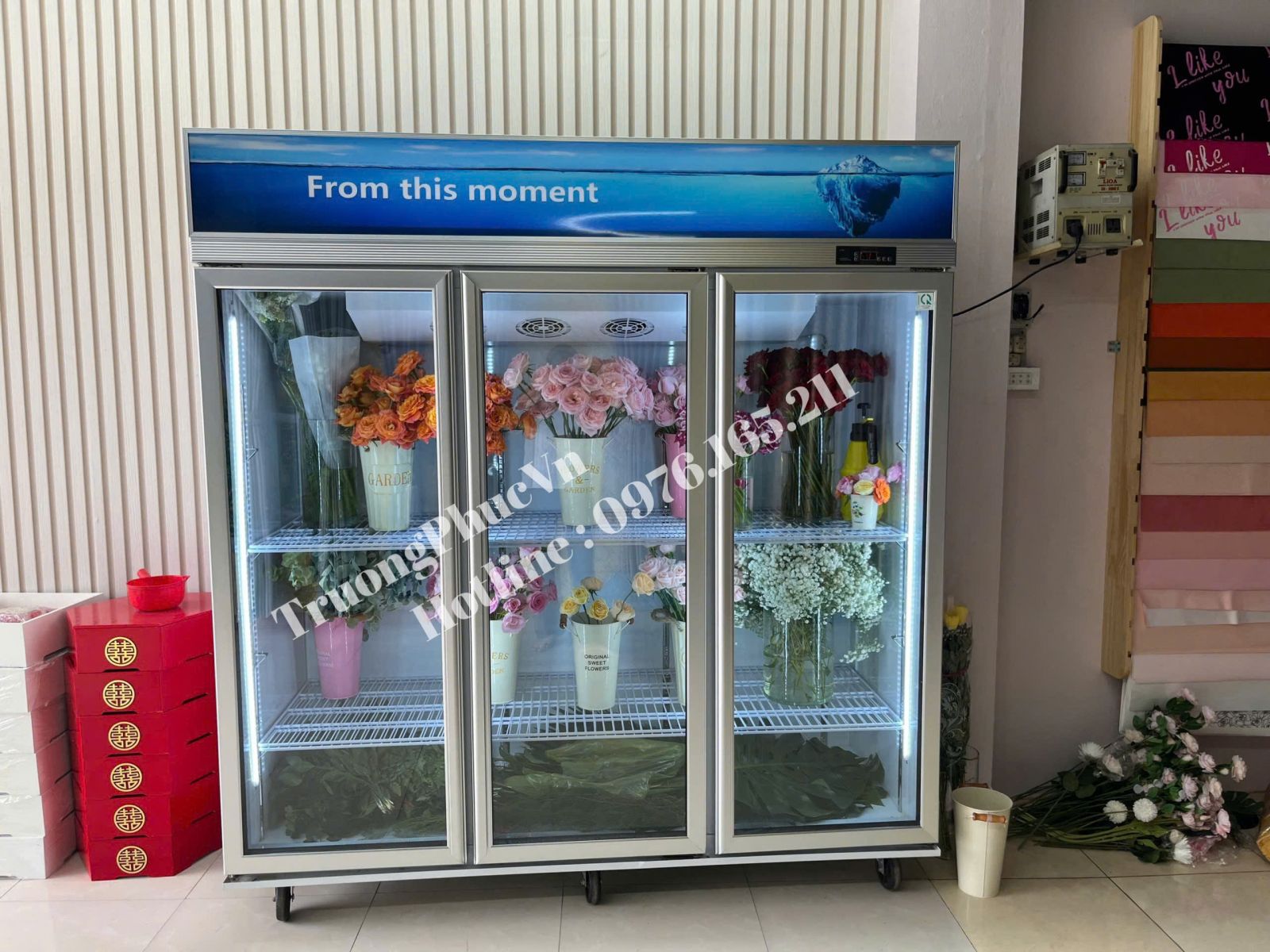 Tủ Mát Trưng Bày Hoa Tươi Aircool 