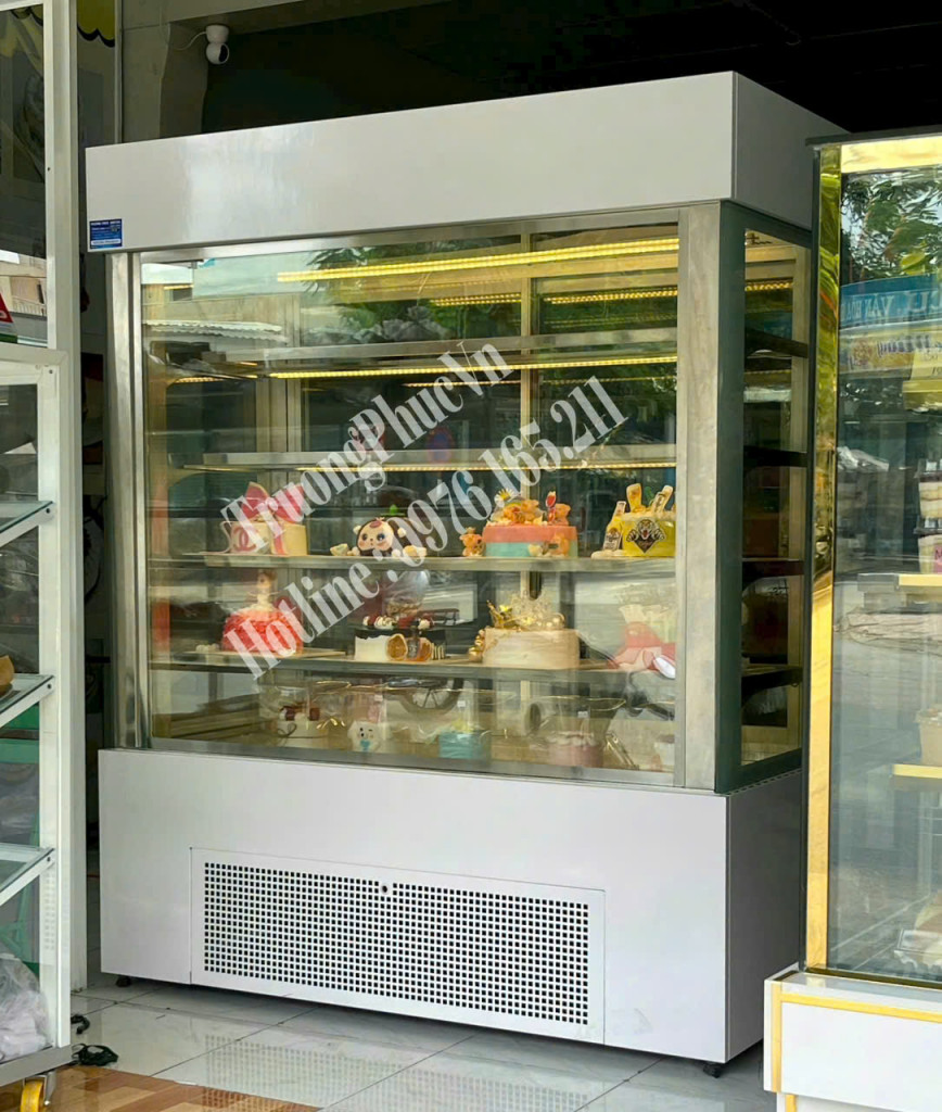 Tủ Mát Trưng Bày Bánh Kem 1m8 5 Tầng thế hệ mới