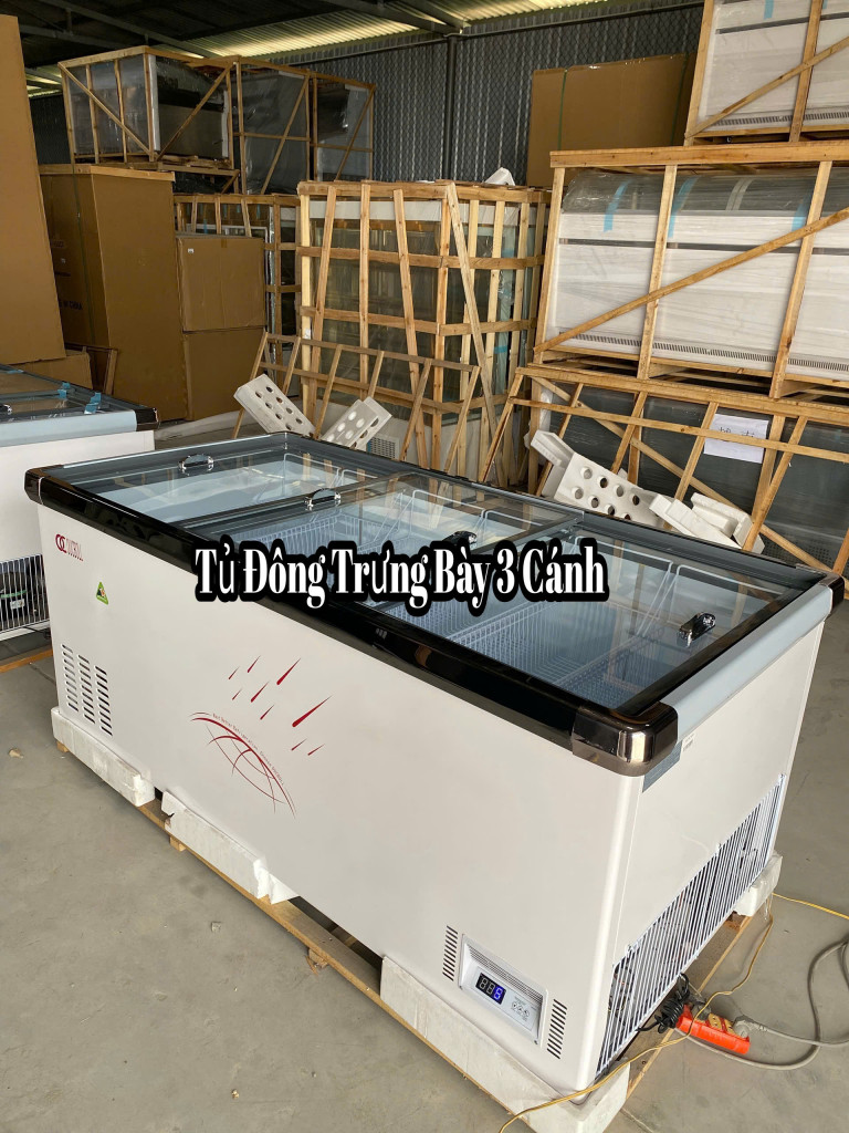 TỦ ĐÔNG TRƯNG BÀY 3 CÁNH LÙA 2M